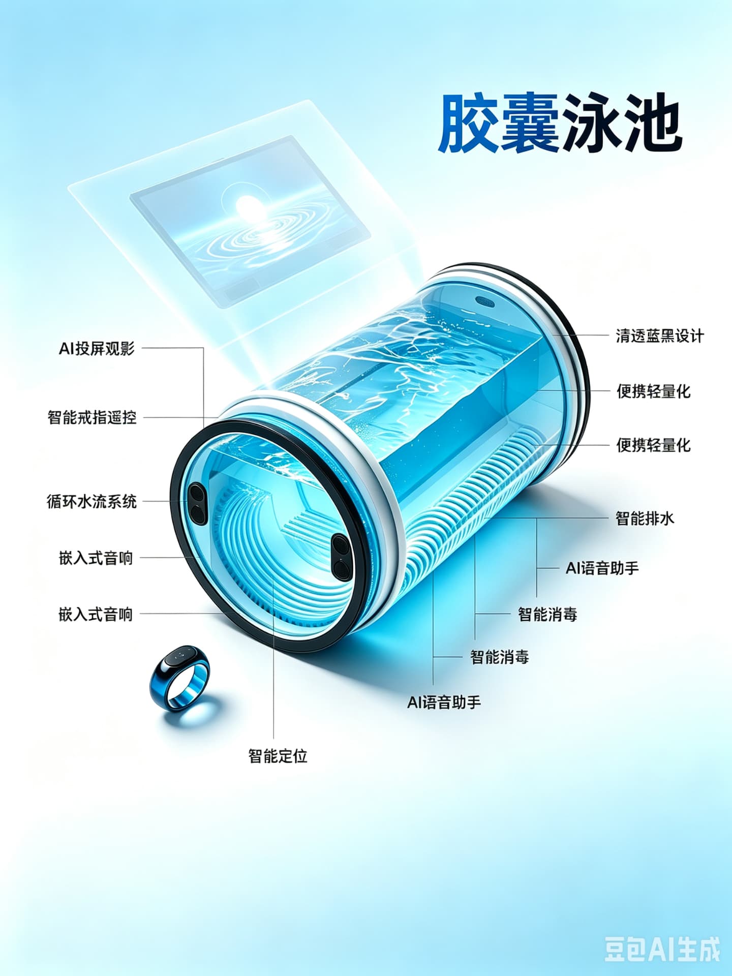 单人胶囊泳池